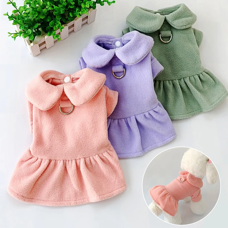Pet Princess Dress Winter Fleece Princess Skirt Harness With Traction Loop Small Dog Coat Puppy Holiday Clothes Poodle Yorkie
Pet Princess Dress Winter Fleece Princess Skirt Harness With Traction Loop Small Dog Coat Puppy Holiday Clothes Poodle Yorkie