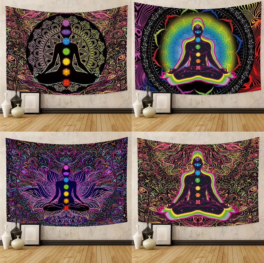 Meditation Buddha Seven Chakra Tapestry Indian Mandala Witchcraft Psychedelic Wall Tapestry Bedroom Living Room Home Wall Decor
Meditation Buddha Seven Chakra Tapestry Indian Mandala Witchcraft Psychedelic Wall Tapestry Bedroom Living Room Home Wall Decor