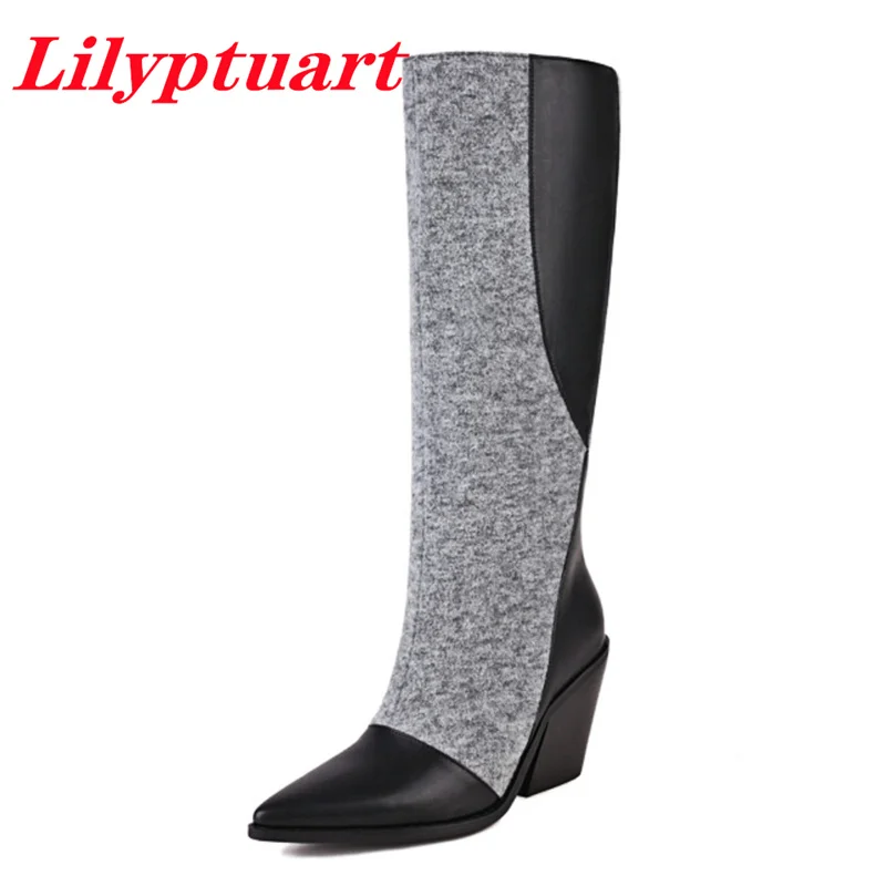 LILYPTUART ZA Western Cowboy Boots Ladies 2022, Winter Brand New Pointed Toe Mixed Color Shaped Heel Designer Women's Shoes boat
LILYPTUART ZA Western Cowboy Boots Ladies 2022, Winter Brand New Pointed Toe Mixed Color Shaped Heel Designer Women's Shoes boat