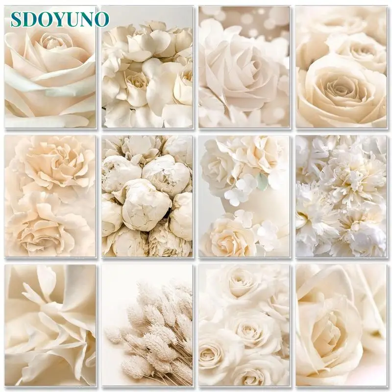 SDOYUNO Frame DIY Painting By Numbers Yellow Rose Flowers Canvas Painting Kits Oil Picture By Numbers For Adults Home Decors
SDOYUNO Frame DIY Painting By Numbers Yellow Rose Flowers Canvas Painting Kits Oil Picture By Numbers For Adults Home Decors