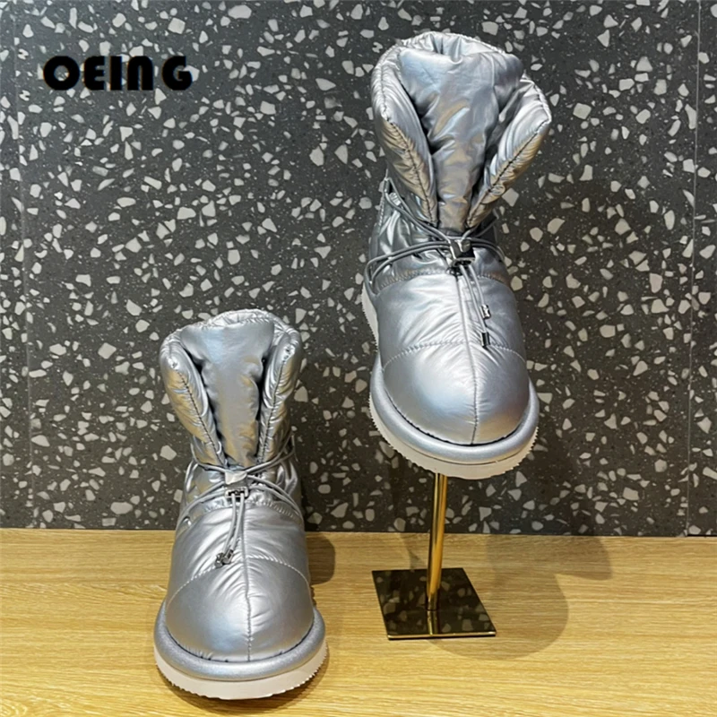 Winter Women Snow Boots Female Flats Thick Sole Slip-on Keep Warm Ankle Boots Front Lace-up Fastening Leisure Shoes Woman 2022
Winter Women Snow Boots Female Flats Thick Sole Slip-on Keep Warm Ankle Boots Front Lace-up Fastening Leisure Shoes Woman 2022