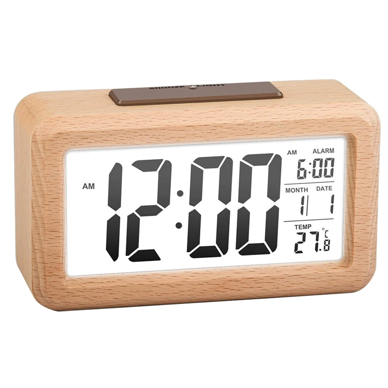 LED Digital Alarm Clock, Smart Sensor Night Light With Snooze, Date, For Bedrooms And Travel,Battery Operated
LED Digital Alarm Clock, Smart Sensor Night Light With Snooze, Date, For Bedrooms And Travel,Battery Operated