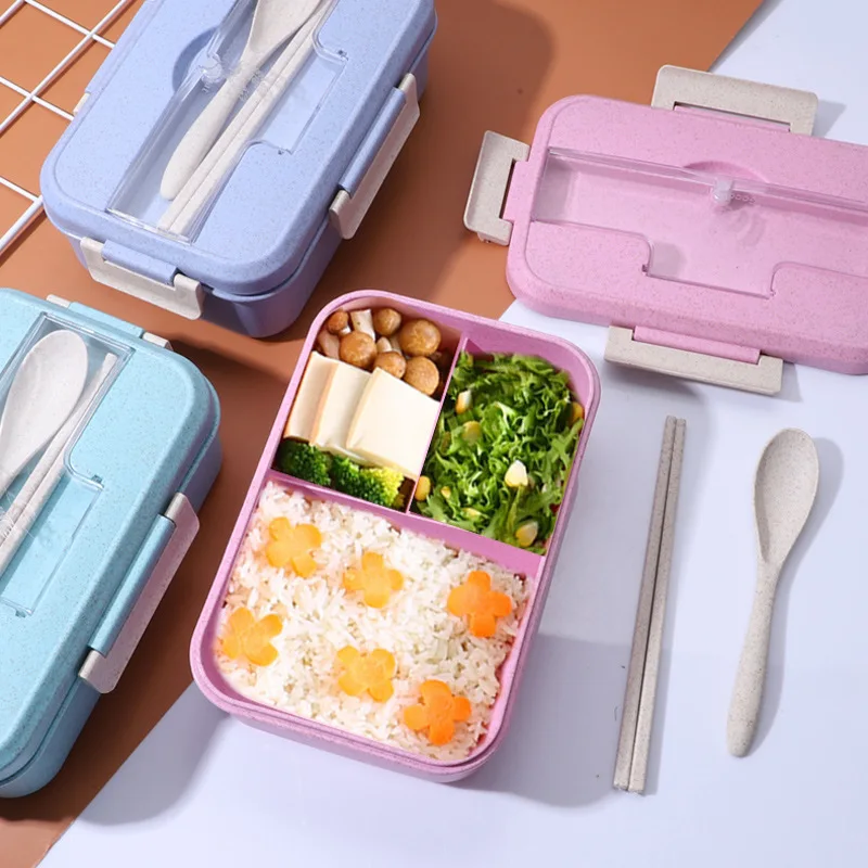 Microwave Lunch Box with Spoon Chopsticks Wheat Straw Dinnerware Food Storage Box office worker Kids School Office Bento Box
Microwave Lunch Box with Spoon Chopsticks Wheat Straw Dinnerware Food Storage Box office worker Kids School Office Bento Box