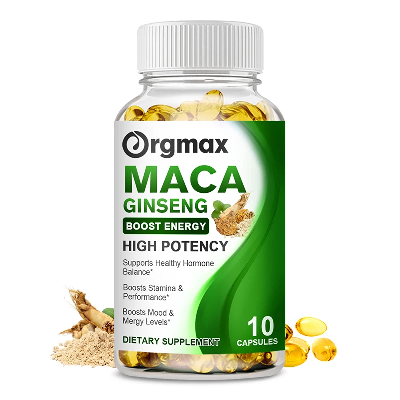 Ginseng Maca Capsules Black Pepper Energy Performance Fatigue Relief StaminaHormone Balance Male Reproductive Prostate Health
Ginseng Maca Capsules Black Pepper Energy Performance Fatigue Relief StaminaHormone Balance Male Reproductive Prostate Health
