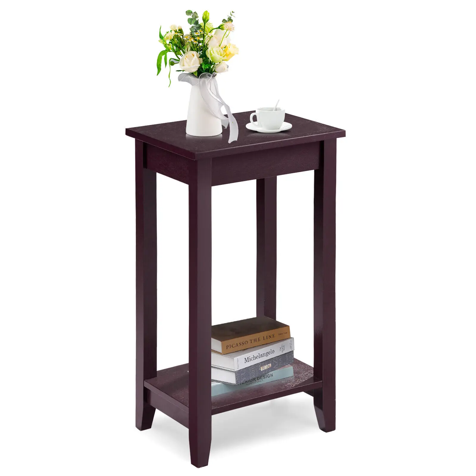 Giantex Tall End Coffee Table Modern Living Room Wood Side Nightstands Multipurpose Shelf Display Rack Console Tables HW51529
Giantex Tall End Coffee Table Modern Living Room Wood Side Nightstands Multipurpose Shelf Display Rack Console Tables HW51529