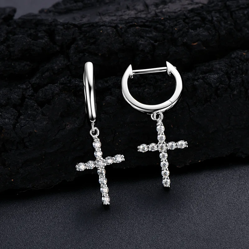 WINWOSD Colorful Mossstone Cross Earrings s925 Sterling Silver Plated 18k White Gold Earrings Male and female Sparkling fine jew
WINWOSD Colorful Mossstone Cross Earrings s925 Sterling Silver Plated 18k White Gold Earrings Male and female Sparkling fine jew