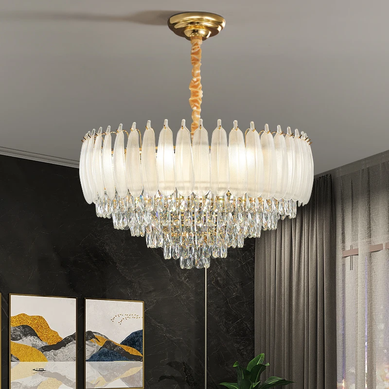 New Style Living Room Chandeliers Luxury Dining Room Crystal Chandelier Bedroom Atmospheric Whole Room Package Combined Lamp
New Style Living Room Chandeliers Luxury Dining Room Crystal Chandelier Bedroom Atmospheric Whole Room Package Combined Lamp