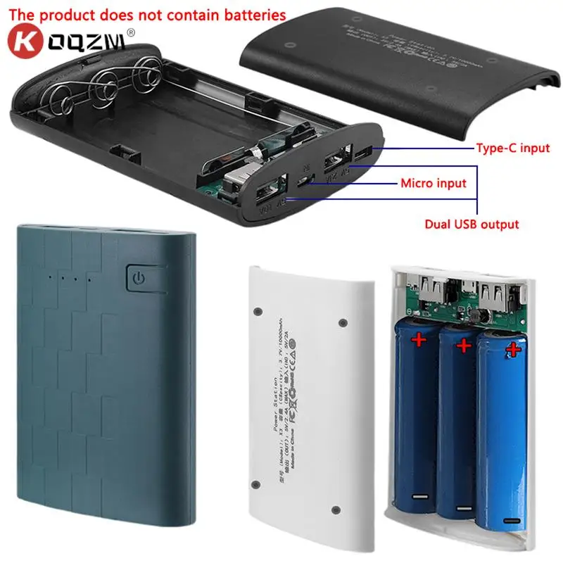 1pc 3.7V 3 Slots 18650 Battery Box Case DIY Power Bank Charger Shell Charging Case Mini Solderless Power Supply Only Empty Shell 
1pc 3.7V 3 Slots 18650 Battery Box Case DIY Power Bank Charger Shell Charging Case Mini Solderless Power Supply Only Empty Shell