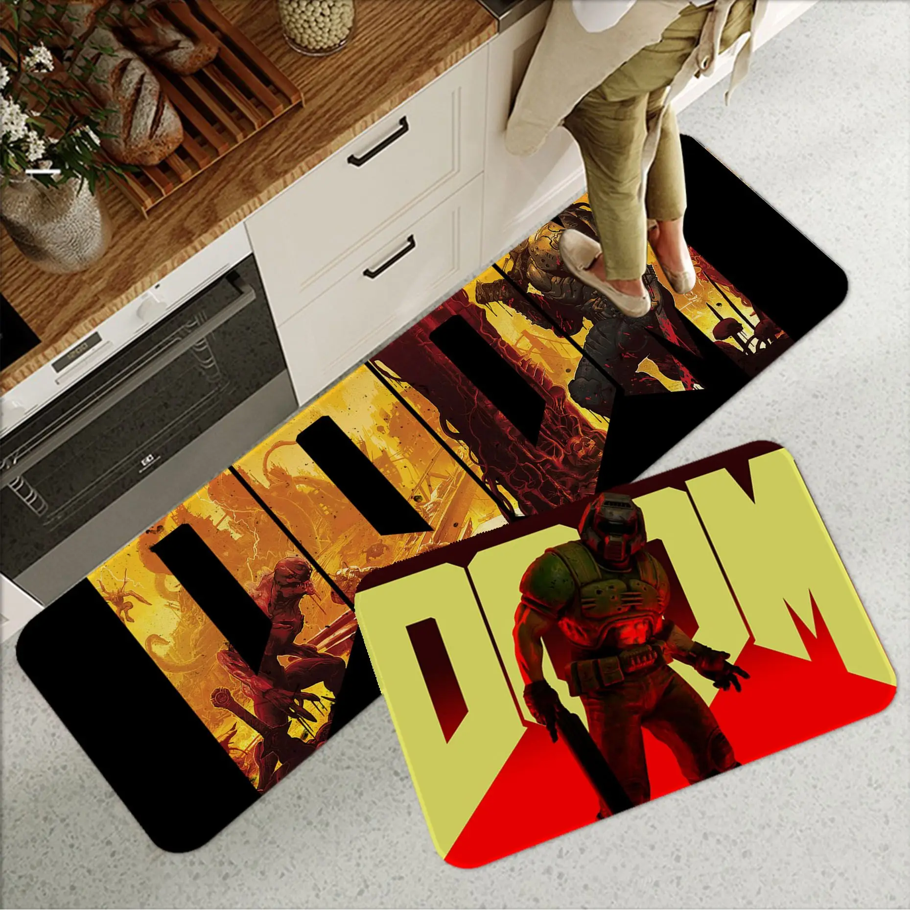 Doom Bath Mat Non-Slip Laundry Room Mat Laundry Decor Balcony Child Living Room Bedside Area Rugs
Doom Bath Mat Non-Slip Laundry Room Mat Laundry Decor Balcony Child Living Room Bedside Area Rugs