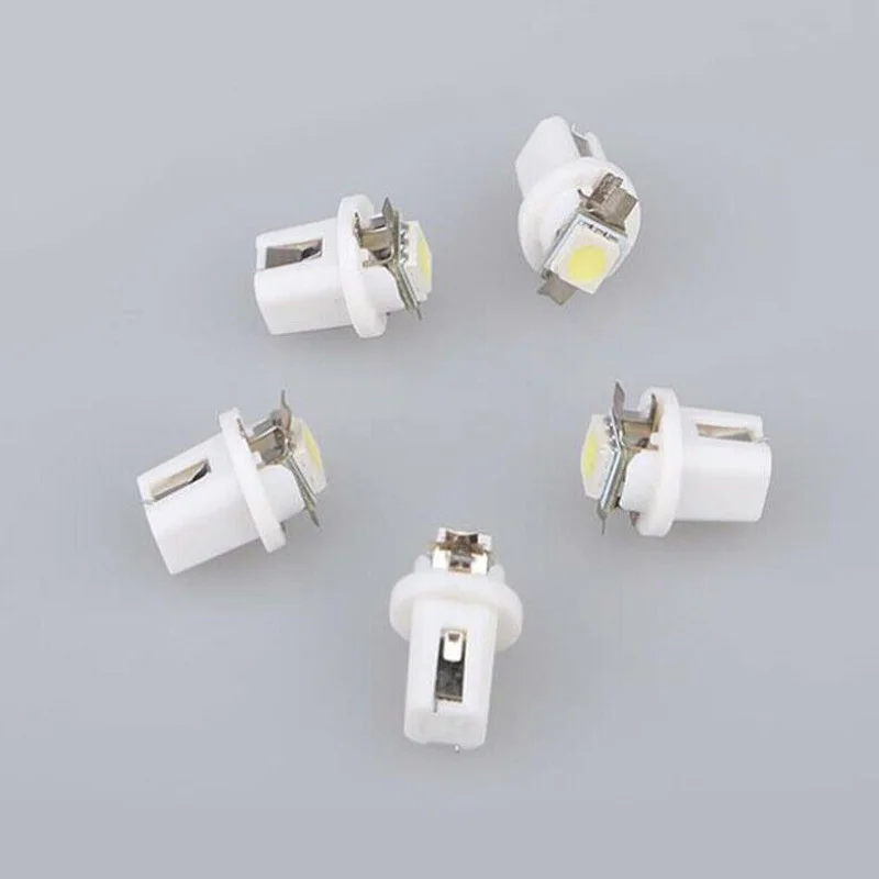 10pcs/set T5 B8.5D Dashboard Gauge LED Instrument Panel Lights 5050 SMD White 12V DC Signal Lamp Low Power Consumption
10pcs/set T5 B8.5D Dashboard Gauge LED Instrument Panel Lights 5050 SMD White 12V DC Signal Lamp Low Power Consumption