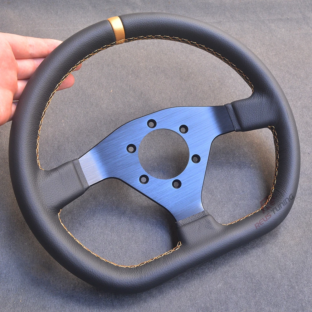 300 мм плоский D-образный кожаный Поликарбонат гоночный автомобиль Вождение игра гоночный симулятор рулевое колесо 
300 мм плоский D-образный кожаный Поликарбонат гоночный автомобиль Вождение игра гоночный симулятор рулевое колесо