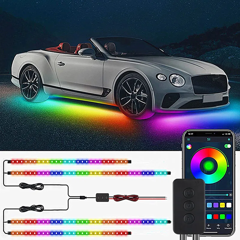 Car Underbody Neon Lights Flexible LED Strip Light Automobile Underglow Lamp APP Control Flowing RGB Ambient Atmosphere Lamp
Car Underbody Neon Lights Flexible LED Strip Light Automobile Underglow Lamp APP Control Flowing RGB Ambient Atmosphere Lamp