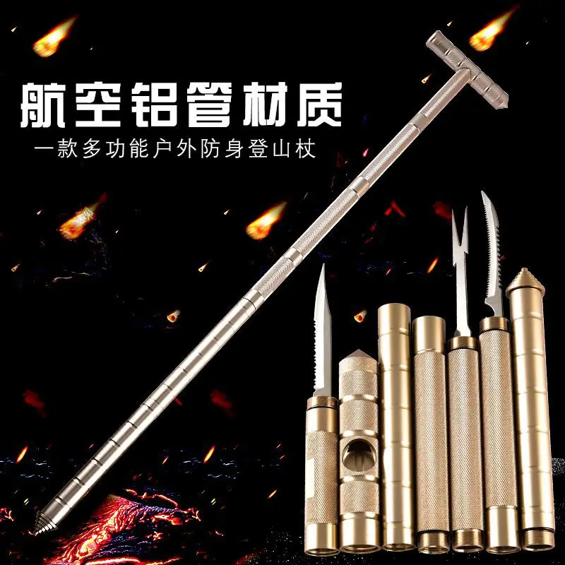 Mountaineering Stick Folding Multifunctional Compass Outdoor Hiking Stick Stainless Steel Mountaineering Stick Vehicle Mounted A
Mountaineering Stick Folding Multifunctional Compass Outdoor Hiking Stick Stainless Steel Mountaineering Stick Vehicle Mounted A