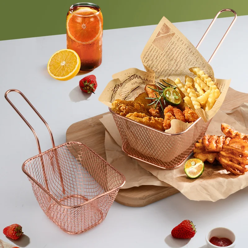 Snack French Fry Basket Creative Gourmet Fried Basket Oil Filter Net American Dim Sum Basket Fried Chicken Pieces Frying Basket
Snack French Fry Basket Creative Gourmet Fried Basket Oil Filter Net American Dim Sum Basket Fried Chicken Pieces Frying Basket