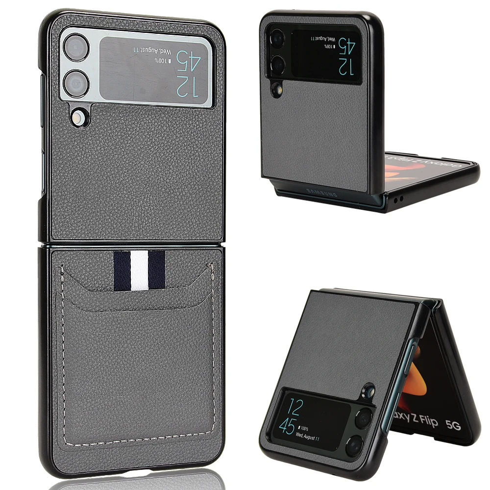 Модный кожаный складной чехол со слотом для карт для Samsung Galaxy Z Flip 4 5G Flip4 Flip3 Flip 3 Zflip4 Противоударные Защитные чехлы 
Модный кожаный складной чехол со слотом для карт для Samsung Galaxy Z Flip 4 5G Flip4 Flip3 Flip 3 Zflip4 Противоударные Защитные чехлы