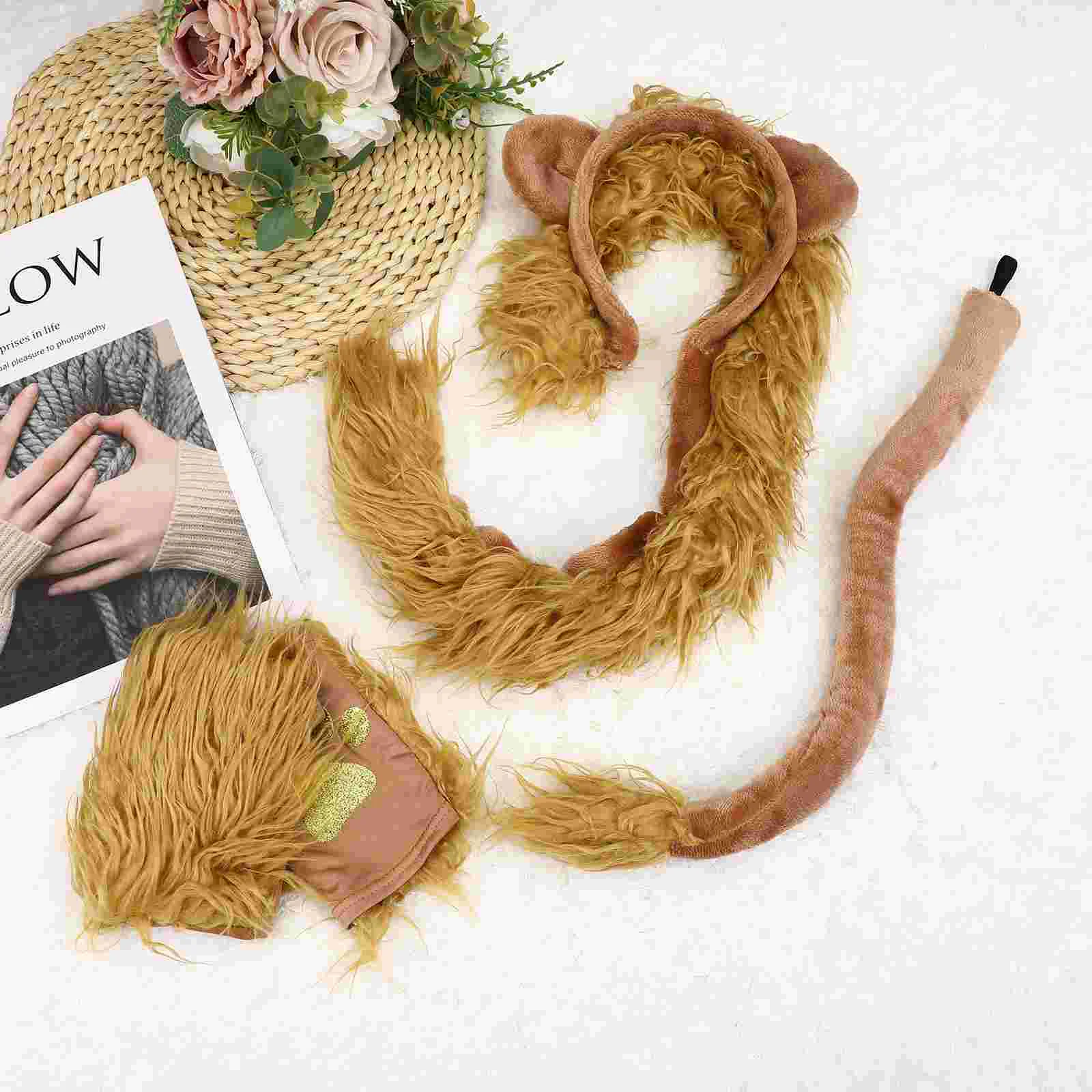 1 Set Halloween Cosplay Lion Set Ears Headband Tail and Paw Gloves Kids Clothing Accessories
1 Set Halloween Cosplay Lion Set Ears Headband Tail and Paw Gloves Kids Clothing Accessories