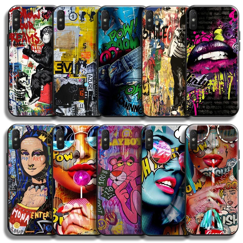 Street Graffiti Oil Painting For Xiaomi Redmi 9A 9AT Phone Case TPU Silicone Cover Carcasa Black Funda Coque Back
Street Graffiti Oil Painting For Xiaomi Redmi 9A 9AT Phone Case TPU Silicone Cover Carcasa Black Funda Coque Back
