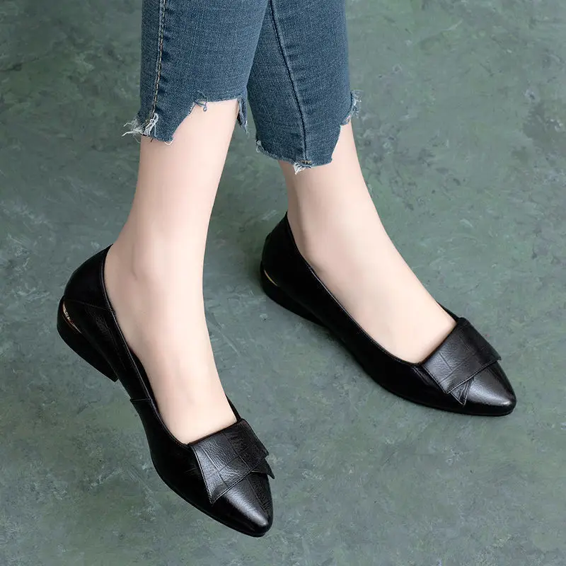 Lady Slip-on Pumps Elegant Medium Heel Womens Shoes Fashion Shallow Pointed Toe Soft Office Shoes Loafers Woman Zapatos De Mujer
Lady Slip-on Pumps Elegant Medium Heel Womens Shoes Fashion Shallow Pointed Toe Soft Office Shoes Loafers Woman Zapatos De Mujer