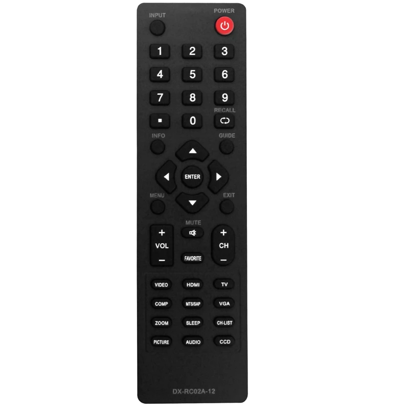 Черный пульт дистанционного управления для Dynex DX-32E250A12 DX-24E150A11 DX-19LD150A11 DX-L42-10A-10A LCD HDTV TV
Черный пульт дистанционного управления для Dynex DX-32E250A12 DX-24E150A11 DX-19LD150A11 DX-L42-10A-10A LCD HDTV TV