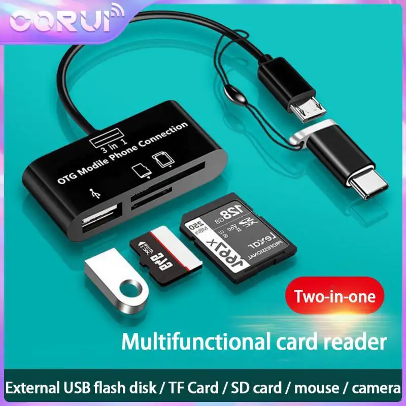 Corui Multi-function Card Reader TF/SD/U Disk/mobile Phone Camera Type-C OTG Universal Expansion Card Reader Portable
Corui Multi-function Card Reader TF/SD/U Disk/mobile Phone Camera Type-C OTG Universal Expansion Card Reader Portable