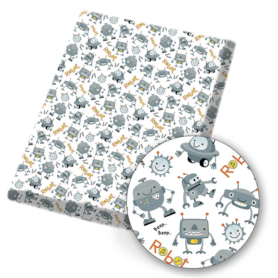 IBOWS Polyester Cotton Fabric Robot Cute man Technology Theme Printed Fabric Sewing Cloth Home Textile Garment 45*145cm 80g/pc
IBOWS Polyester Cotton Fabric Robot Cute man Technology Theme Printed Fabric Sewing Cloth Home Textile Garment 45*145cm 80g/pc