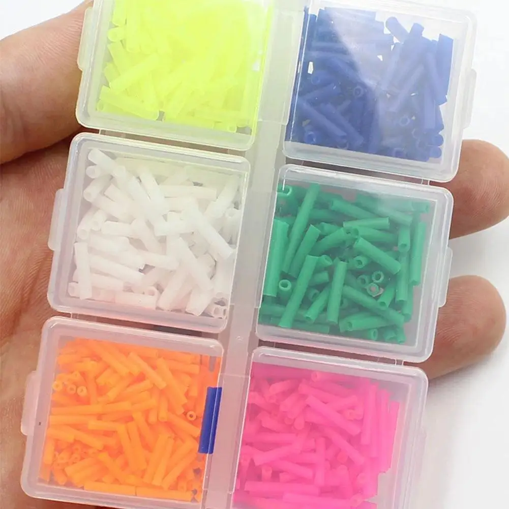 

1Box Assorted Pole Float Rubber Soft PVA Pole Floats Carp Accessories Coloured Float Tackle Fishing Rig Terminal Rubbers Sl J3X3