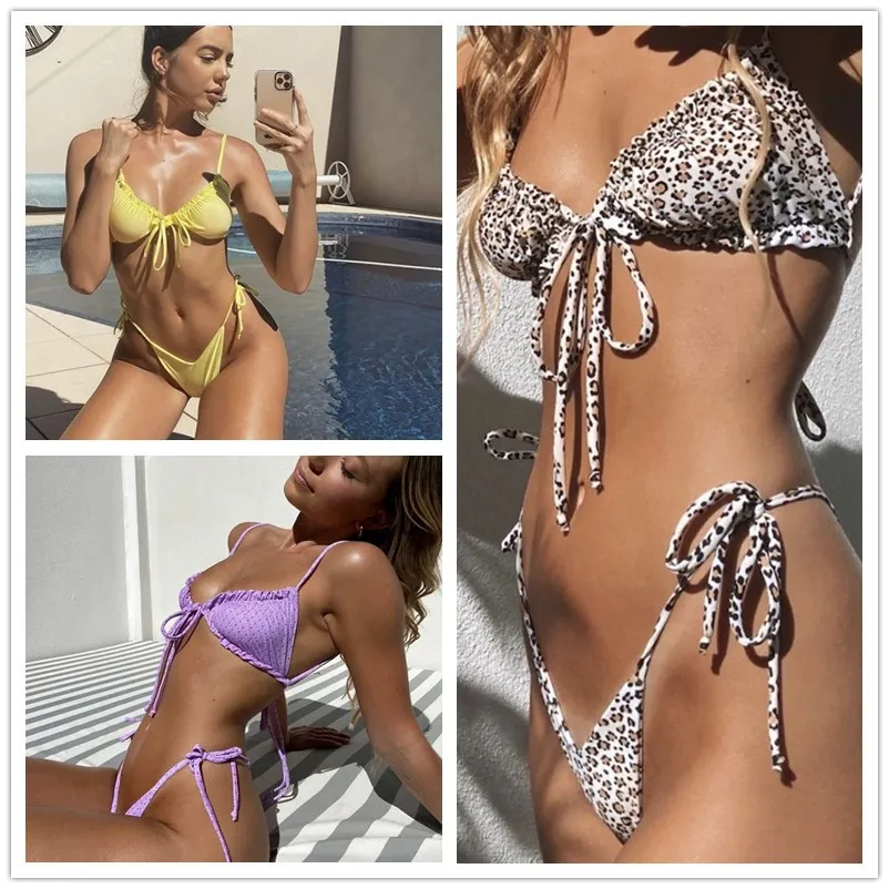 BL New Print Bikini 2022 Sexy Strappy Swimwear Women Swimsuit Female Two Pieces Set Bathing Suit Beachwear Leopard
BL New Print Bikini 2022 Sexy Strappy Swimwear Women Swimsuit Female Two Pieces Set Bathing Suit Beachwear Leopard
