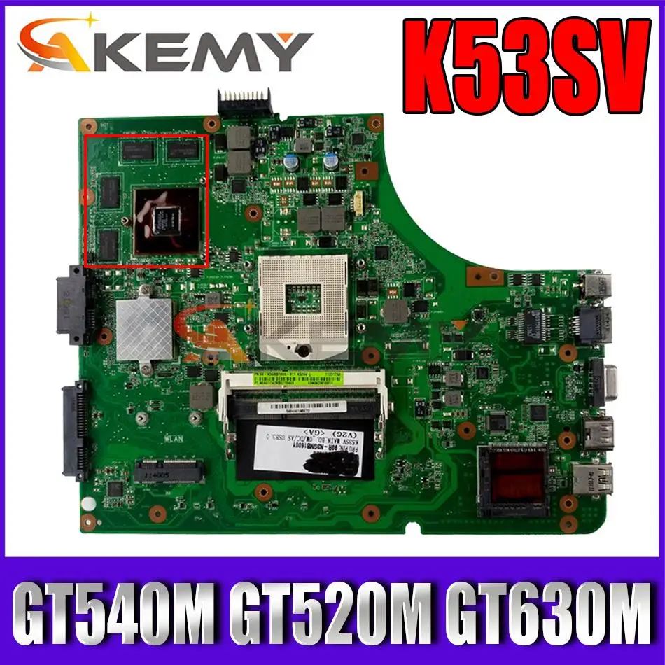 Материнская плата K53SV для ноутбука ASUS K53SV K53SJ K53SM K53SC K53SD K53S X53S A53S, материнская плата GT540M GT520M GT630M
Материнская плата K53SV для ноутбука ASUS K53SV K53SJ K53SM K53SC K53SD K53S X53S A53S, материнская плата GT540M GT520M GT630M