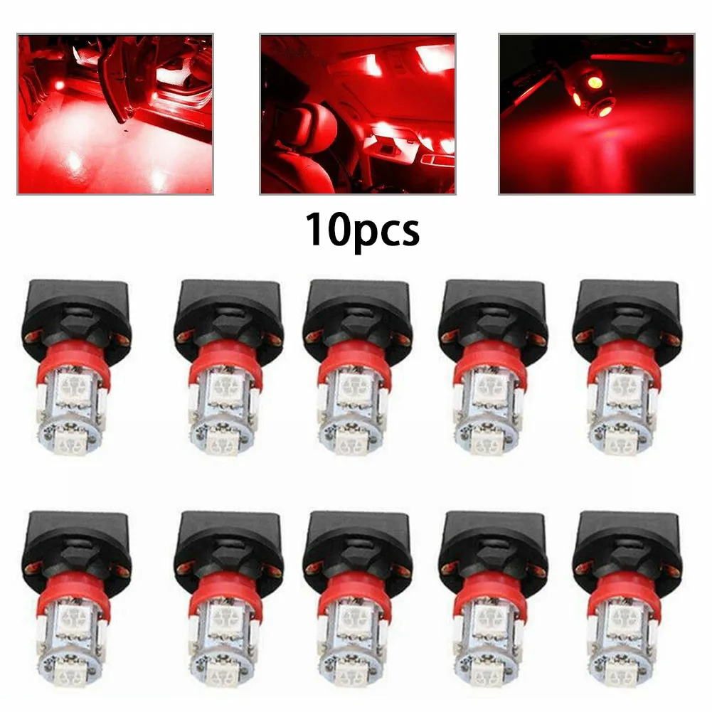 10pcs 12V Red T10 SMD 194 LED Bulbs Car Interior Lights For Instrument Gauge Cluster Dash Light With Socket Instrument Gauge
10pcs 12V Red T10 SMD 194 LED Bulbs Car Interior Lights For Instrument Gauge Cluster Dash Light With Socket Instrument Gauge