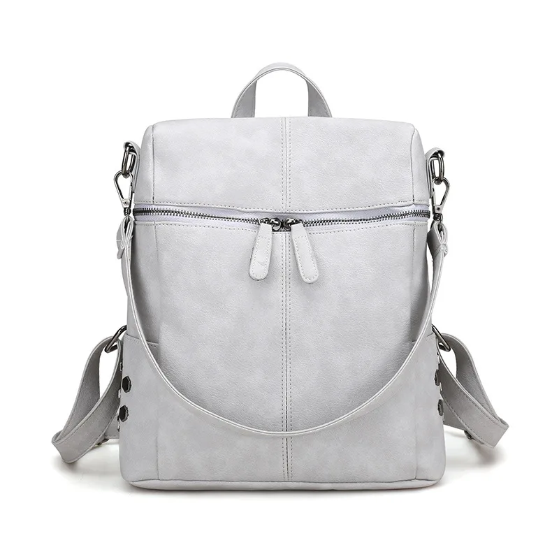 Women Casual School Backpack Large Capacity Pu Leather Shoulder Bag For Girl 2022 Fashion Wild Travel Solid Color Hand Backpack
Women Casual School Backpack Large Capacity Pu Leather Shoulder Bag For Girl 2022 Fashion Wild Travel Solid Color Hand Backpack
