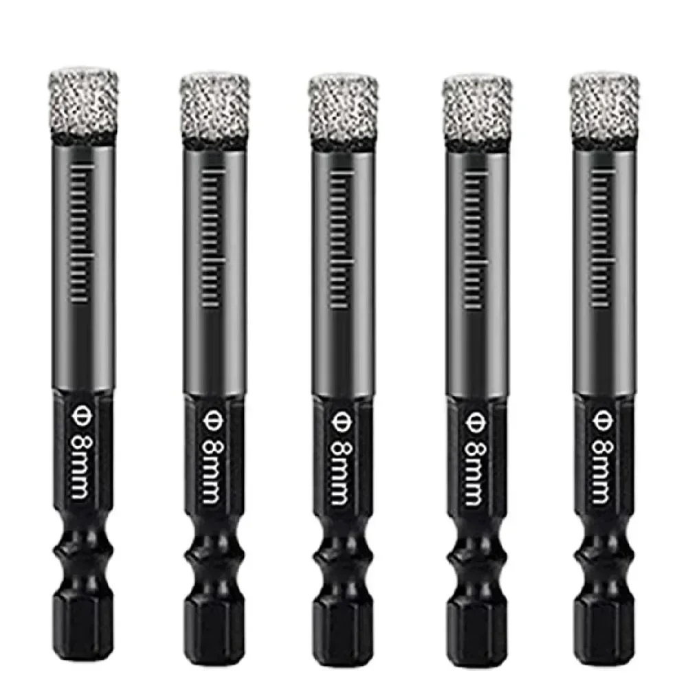 Алмазная кольцевая пила профессионального класса, идеально подходящая для сверления гранита, мрамора и керамики, размеры 6 мм и 8 мм, набор из 5 шт. 
Алмазная кольцевая пила профессионального класса, идеально подходящая для сверления гранита, мрамора и керамики, размеры 6 мм и 8 мм, набор из 5 шт.