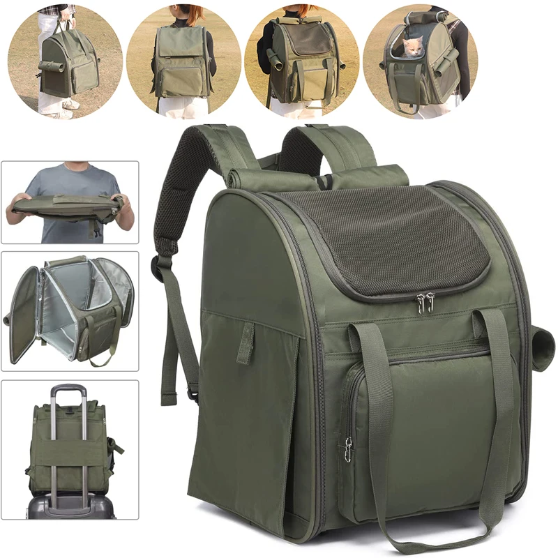 Dog Backpack Carrier for Small Dogs Collapsible Cat Backpack for Carrying Medium Cats Portable Dog Travel Bag
Dog Backpack Carrier for Small Dogs Collapsible Cat Backpack for Carrying Medium Cats Portable Dog Travel Bag