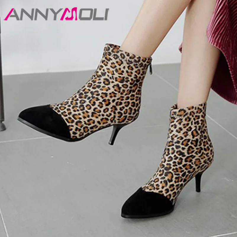 ANNYMOLI Women Fashion Boots Ankle Boots Thin High Heel Pointed Toe Zipper Leopard Mixed Colors Sexy Winter Autumn Red Yellow
ANNYMOLI Women Fashion Boots Ankle Boots Thin High Heel Pointed Toe Zipper Leopard Mixed Colors Sexy Winter Autumn Red Yellow