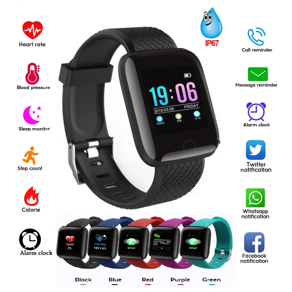 116Plus Bluetooth Smart Watch 1.3 Inch Color Screen Blood Pressure Monitoring Sport Fitness Activity Tracker Touch Smart Watch
116Plus Bluetooth Smart Watch 1.3 Inch Color Screen Blood Pressure Monitoring Sport Fitness Activity Tracker Touch Smart Watch