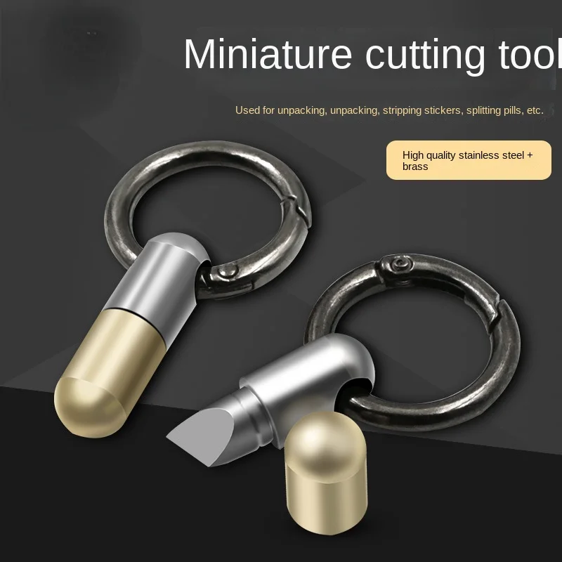 Unpacking Artifact Capsule Knife Miniature Cutting Tool Split Pill Split Express Tin Opener Cutting Knife Keychain
Unpacking Artifact Capsule Knife Miniature Cutting Tool Split Pill Split Express Tin Opener Cutting Knife Keychain
