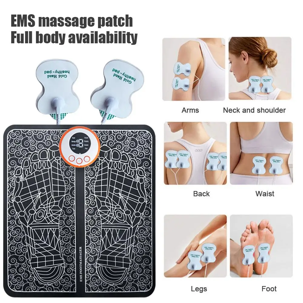 EMS Foot Massager Mat Muscle Stimulator Electric TENS Salud Terapia Foldable Massager Pad Feet Fisioterapia Mat Fisica Mass S6G5
EMS Foot Massager Mat Muscle Stimulator Electric TENS Salud Terapia Foldable Massager Pad Feet Fisioterapia Mat Fisica Mass S6G5