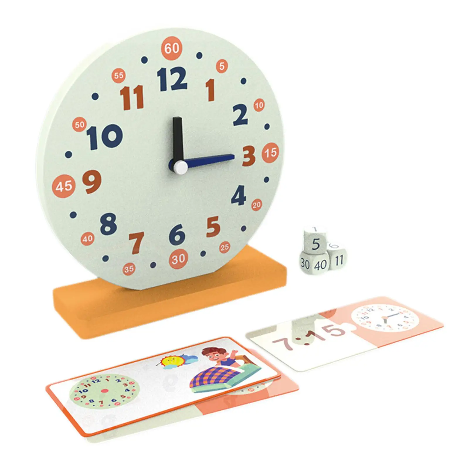 Wooden Teaching Clock Puzzle Toys Early Preschool Teaching Aids with Numbers Learn How to Tell Time Teaching Clock for Classroom
Wooden Teaching Clock Puzzle Toys Early Preschool Teaching Aids with Numbers Learn How to Tell Time Teaching Clock for Classroom