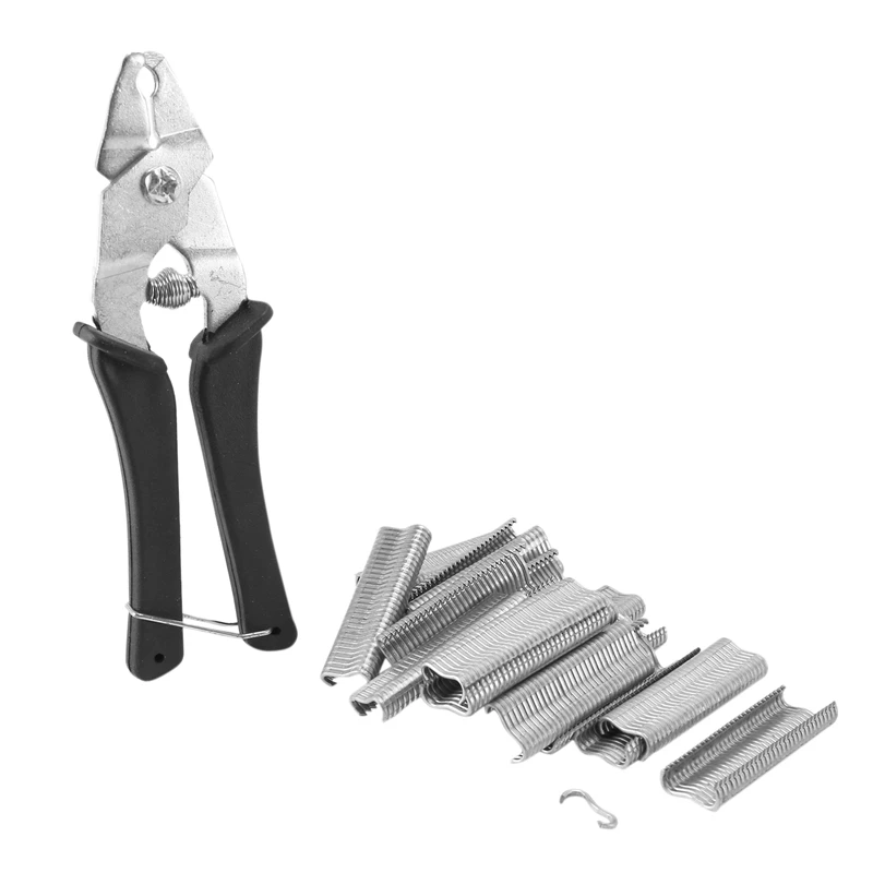 1Pcs Hog Ring Plier Tool And 600Pcs M Clips Chicken Mesh Cage Wire Fencing Crimping Solder Joint Welding Repair Tools
1Pcs Hog Ring Plier Tool And 600Pcs M Clips Chicken Mesh Cage Wire Fencing Crimping Solder Joint Welding Repair Tools