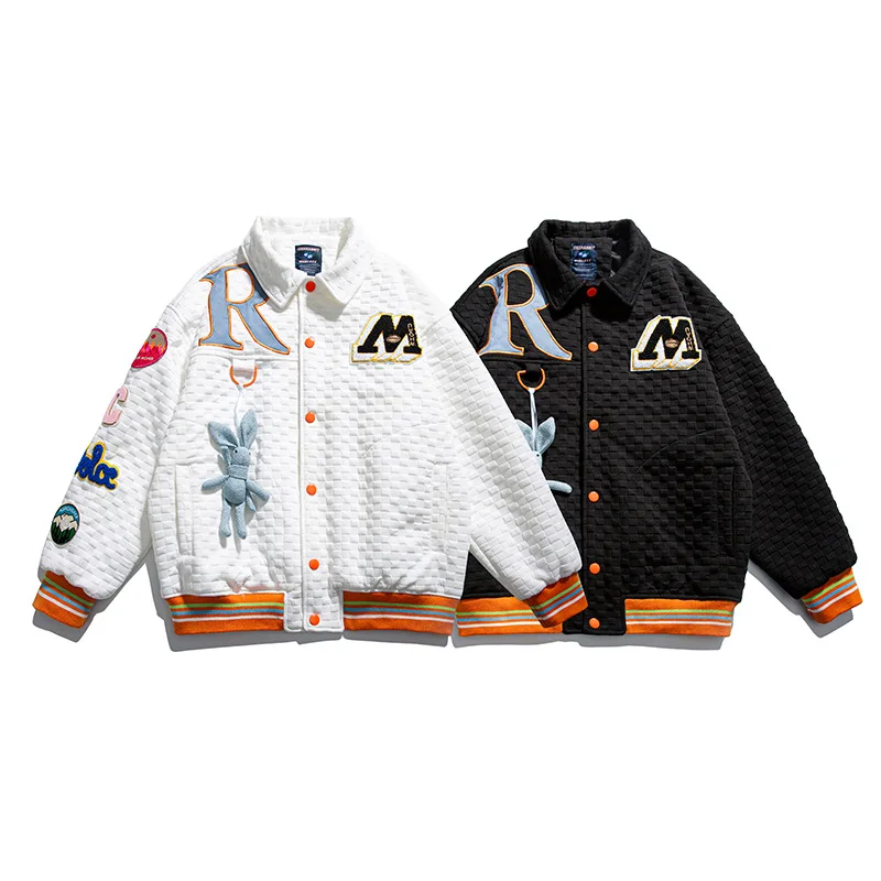 Женская куртка-бомбер в стиле хип-хоп, свободная куртка-бомбер в студенческом стиле с вышитыми мультяшными буквами, бейсбольные куртки в ст...
Женская куртка-бомбер в стиле хип-хоп, свободная куртка-бомбер в студенческом стиле с вышитыми мультяшными буквами, бейсбольные куртки в ст...