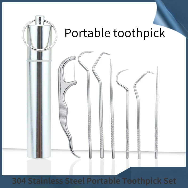 304 stainless steel portable toothpick metal flossing floss carry oral tooth cleaning tool set tooth whitening cleanig oral care
304 stainless steel portable toothpick metal flossing floss carry oral tooth cleaning tool set tooth whitening cleanig oral care