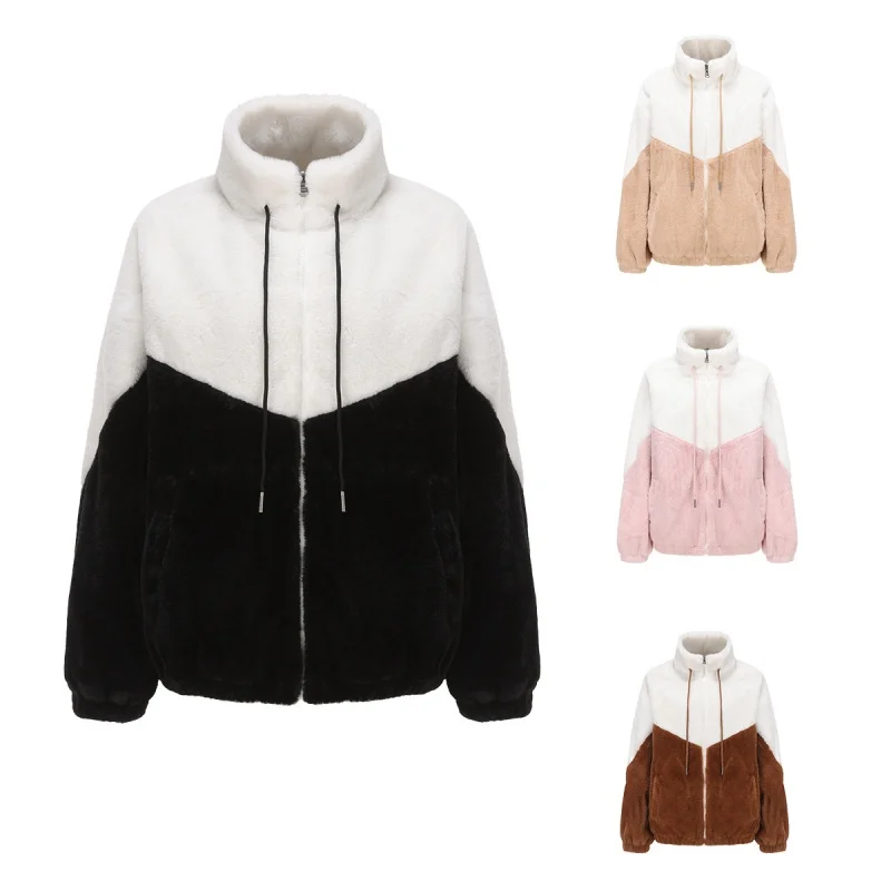 2023 Autumn and Winter New Women's Plush Coat Hooded Long-Sleeved Warm Color Matching Cotton-Padded Jacket Solid Color Short Top
2023 Autumn and Winter New Women's Plush Coat Hooded Long-Sleeved Warm Color Matching Cotton-Padded Jacket Solid Color Short Top