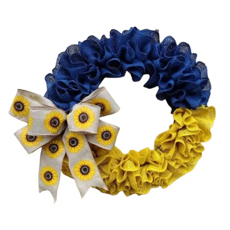 Artificial Flower Wreath Ukraine Sunflower Wreath Artificial Spring Summer Wreath For Front Door Blue Yellow Sunflower Wreath
Artificial Flower Wreath Ukraine Sunflower Wreath Artificial Spring Summer Wreath For Front Door Blue Yellow Sunflower Wreath