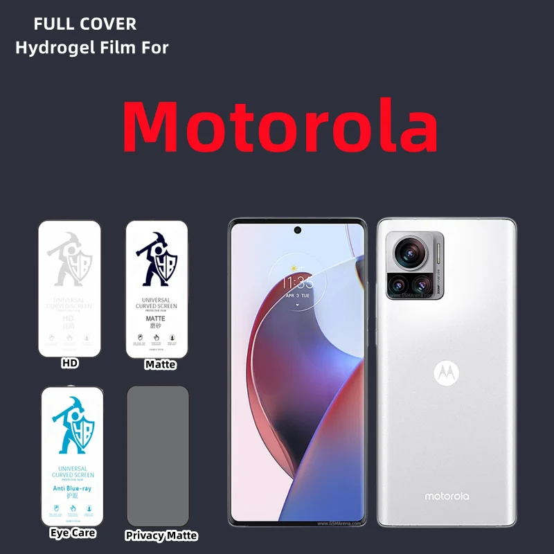 

Гидрогелевая пленка для Motorola Edge 20 30ultra 40 Pro 2 шт., матовая защитная пленка для экрана Moto Edge S30, X30, E40, E32, E13, E5, конфиденциальность