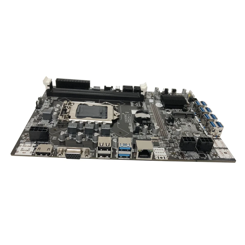 B75 ETH Mining Motherboard 8XPCIE To USB+G540 CPU+Dual Switch Cable With Light+SATA Cable LGA1155 Miner Motherboard
B75 ETH Mining Motherboard 8XPCIE To USB+G540 CPU+Dual Switch Cable With Light+SATA Cable LGA1155 Miner Motherboard