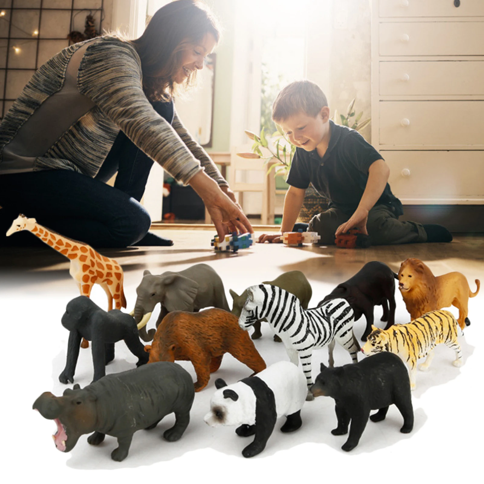 12 Pcs Wild Animals Figurines Realistic Plastics Animals Figurines Models Plastics PP Animals Models Cake Toppers Toy For 3
12 Pcs Wild Animals Figurines Realistic Plastics Animals Figurines Models Plastics PP Animals Models Cake Toppers Toy For 3