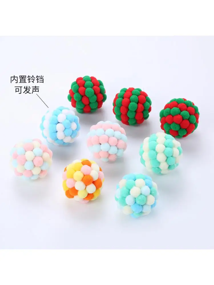 Cat Toy Ball Plush Ball Multi-color Optional Grinding Claw Chase Fun Pet Supplies
Cat Toy Ball Plush Ball Multi-color Optional Grinding Claw Chase Fun Pet Supplies