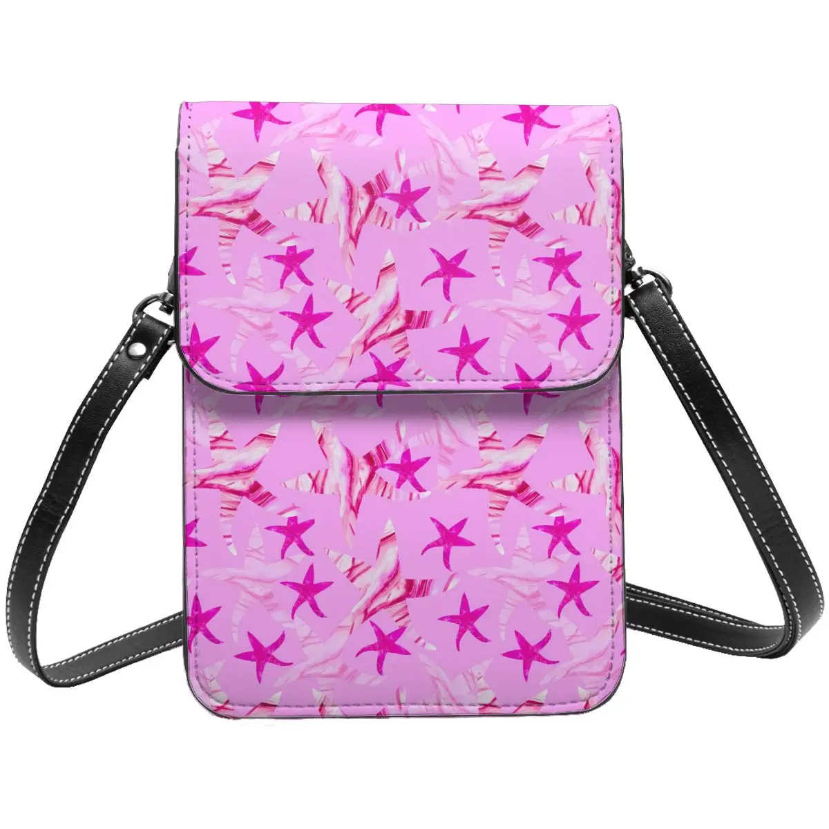 Pink Starfish Shoulder Bag Wave-silhouette Female Gift Mobile Phone Bag Aesthetic Leather Travel Bags
Pink Starfish Shoulder Bag Wave-silhouette Female Gift Mobile Phone Bag Aesthetic Leather Travel Bags