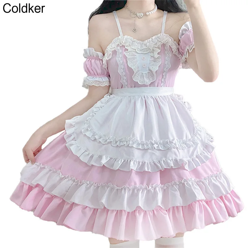 Anime Lolita Maid Cosplay Costume for Women Sexy Off Shoulder Strapless Dress Girls Maid Outfit Party Stage Costumes Dresses
Anime Lolita Maid Cosplay Costume for Women Sexy Off Shoulder Strapless Dress Girls Maid Outfit Party Stage Costumes Dresses