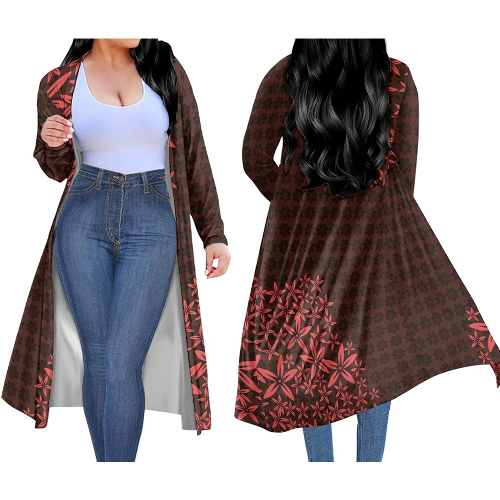 Casual Polynesian Tribal Clothing Samoan Tapa Flower Maroon Print Ladies Custom Kimono Cardigan Women's Full Sleeve Long Kimono
Casual Polynesian Tribal Clothing Samoan Tapa Flower Maroon Print Ladies Custom Kimono Cardigan Women's Full Sleeve Long Kimono
