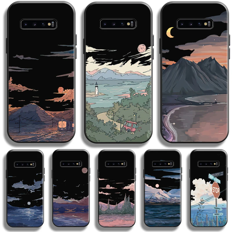 Hand Painting Landscape Case For Samsung Galaxy S10 Plus Lite S10E Phone Case For Samsung S10 5G Funda Coque Black TPU Soft
Hand Painting Landscape Case For Samsung Galaxy S10 Plus Lite S10E Phone Case For Samsung S10 5G Funda Coque Black TPU Soft